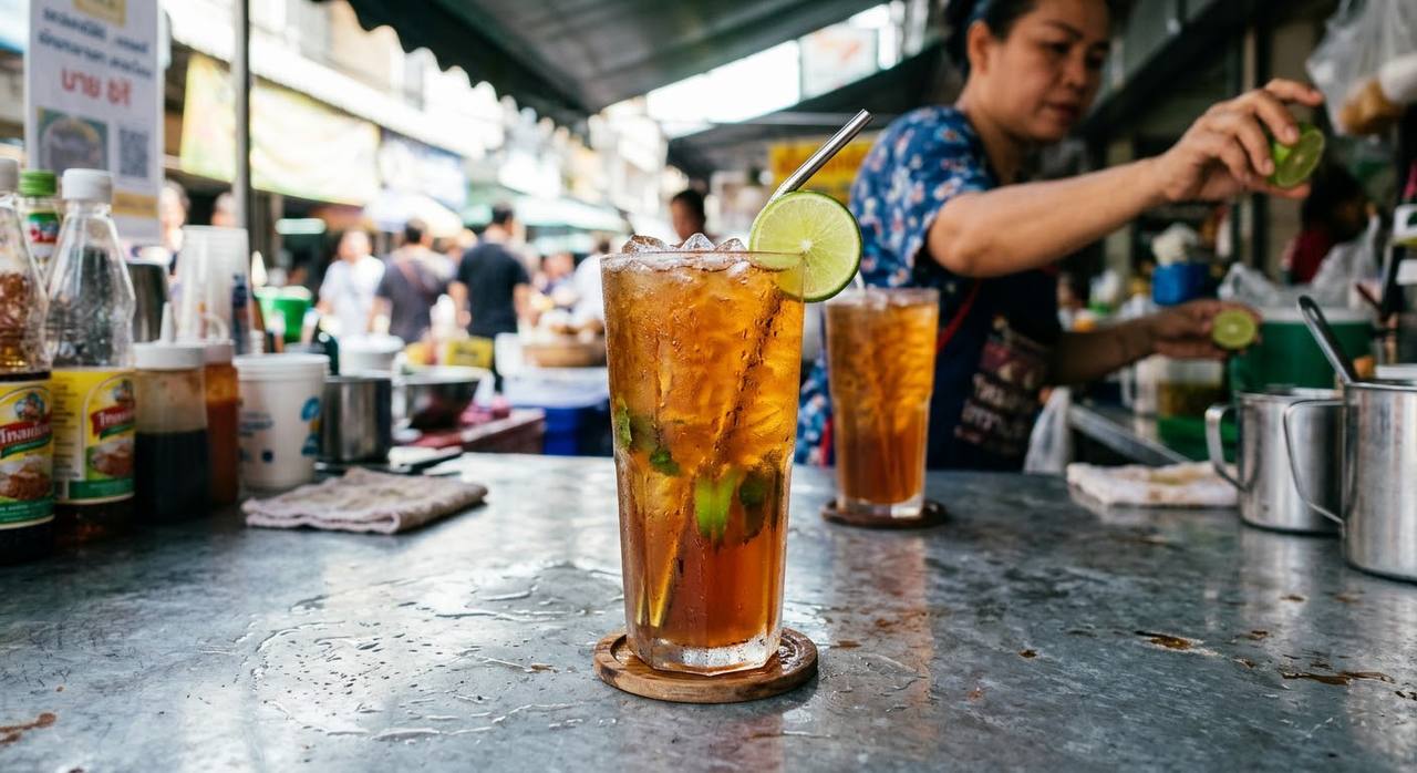 Thai lemon iced tea